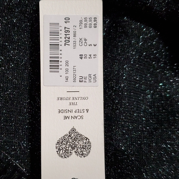 Black, sparkly, long sleeved, full length, jumpsuit for winter holidays! Size 18 - Picture 5 of 8